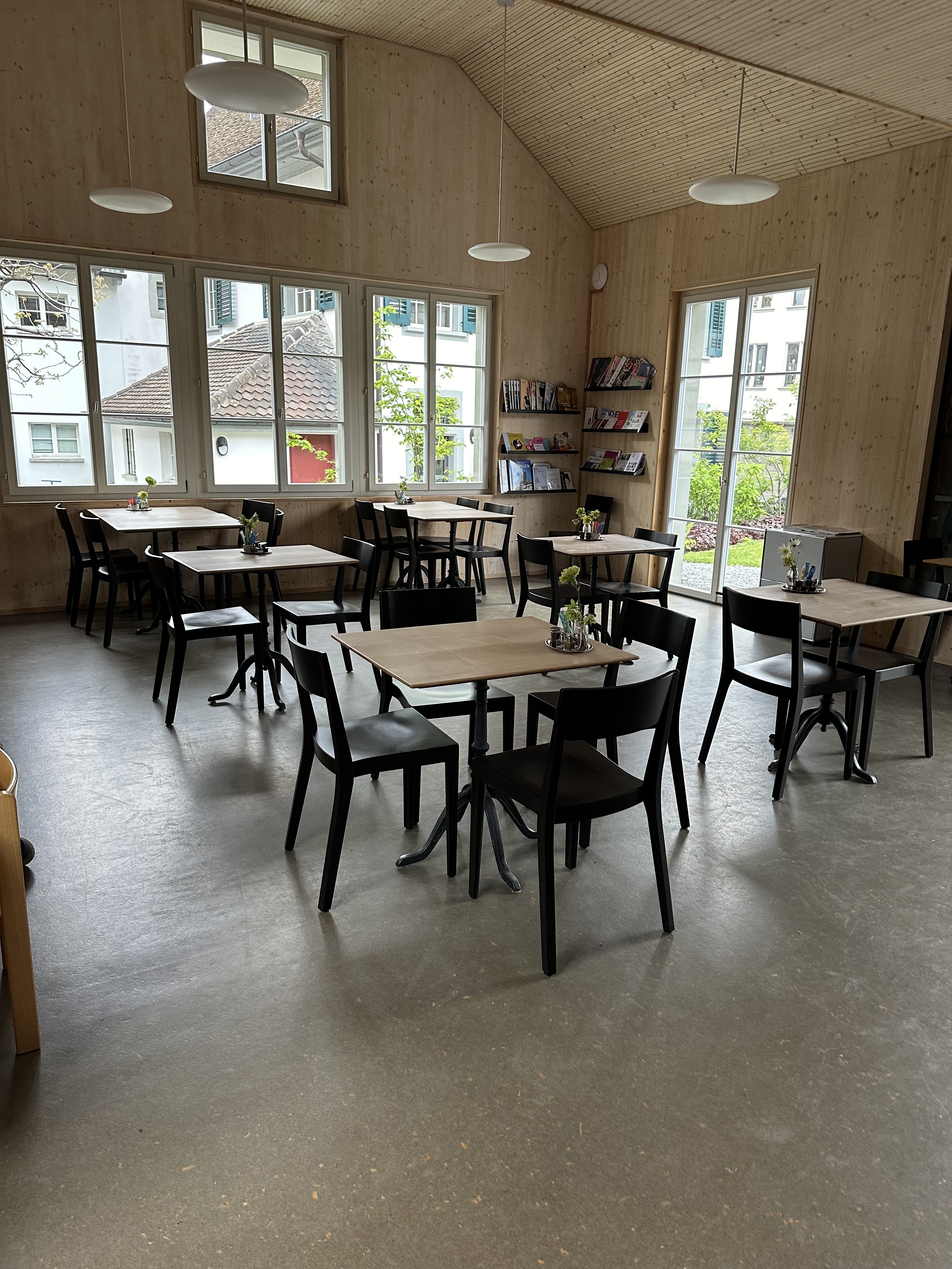 Bauhütte Zug Innenansicht