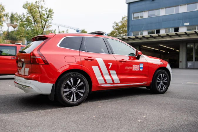 Notfallfahrzeug der Stützpunktfeuerwehr Zug