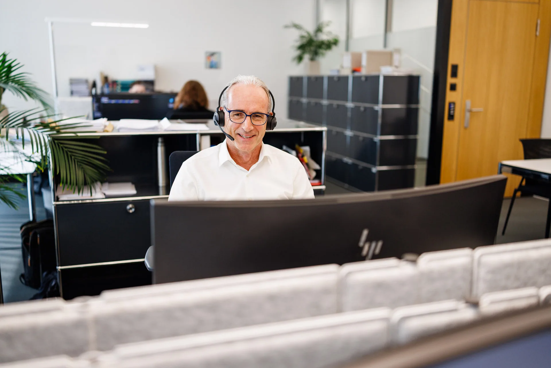 Blick ins Büro der Gebäudeversicherung Zug