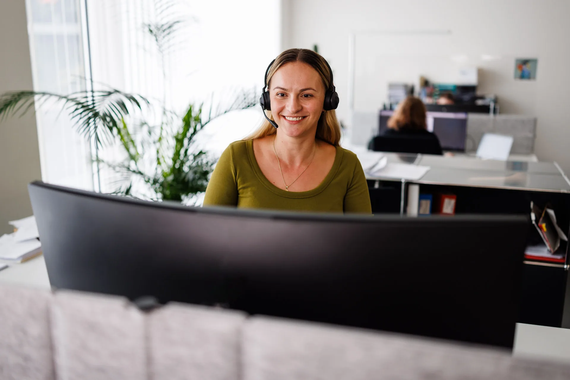 Blick ins Büro der Gebäudeversicherung Zug