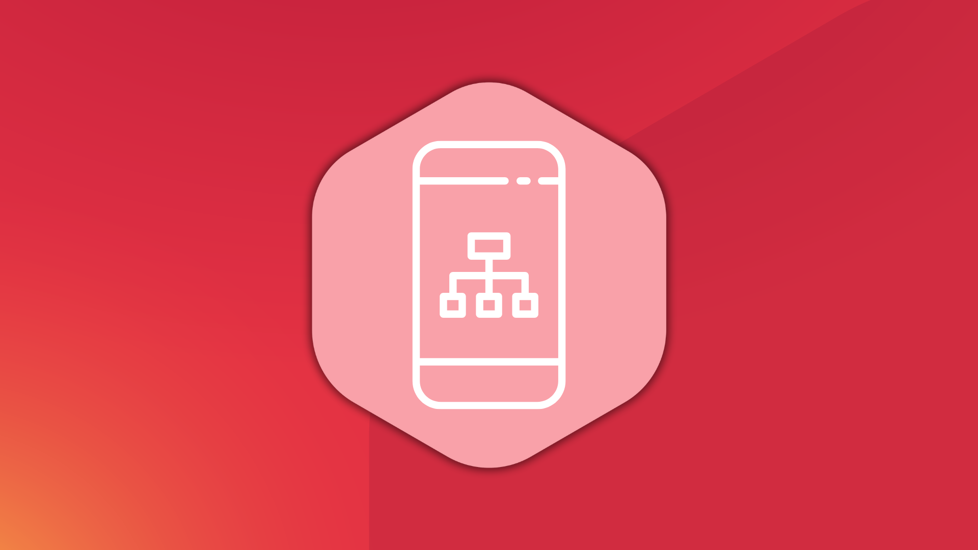 Grafik für Custom Applications auf einem roten Hintergrund