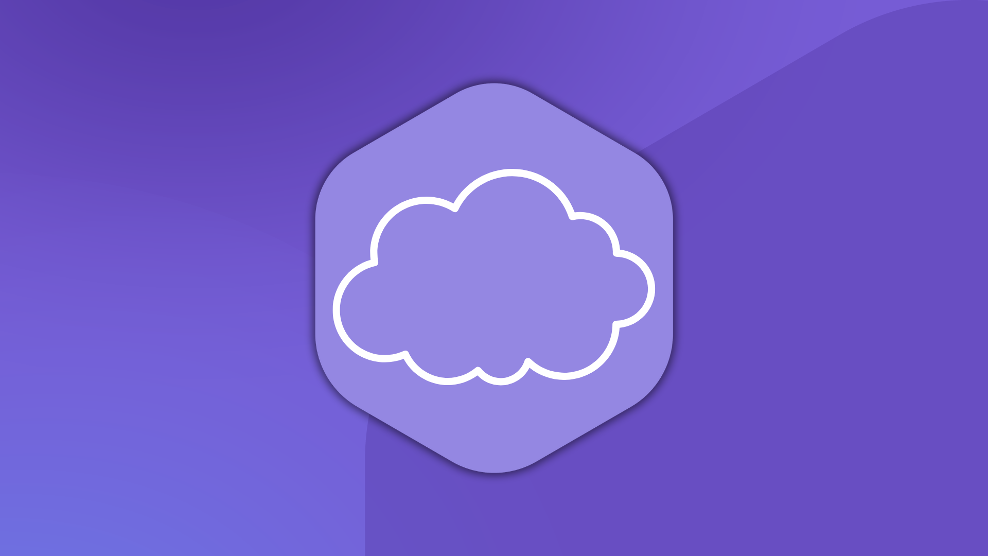 Grafik für Cloud Evolution auf einem violetten Hintergrund