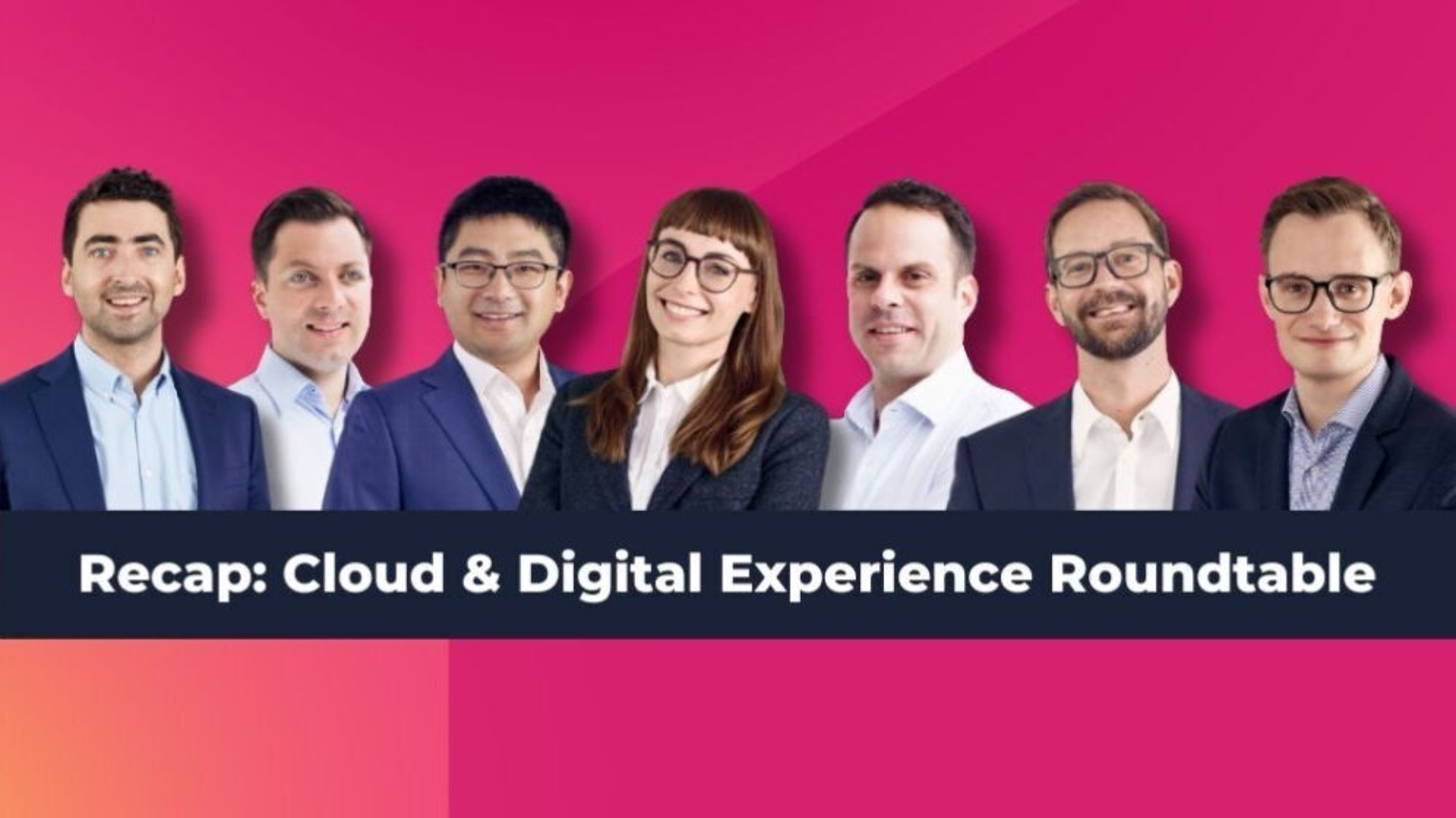 Verschiedene IT-Expert:innen von ipt, die am Roundtable zu Cloud Custom Applications dabei waren.