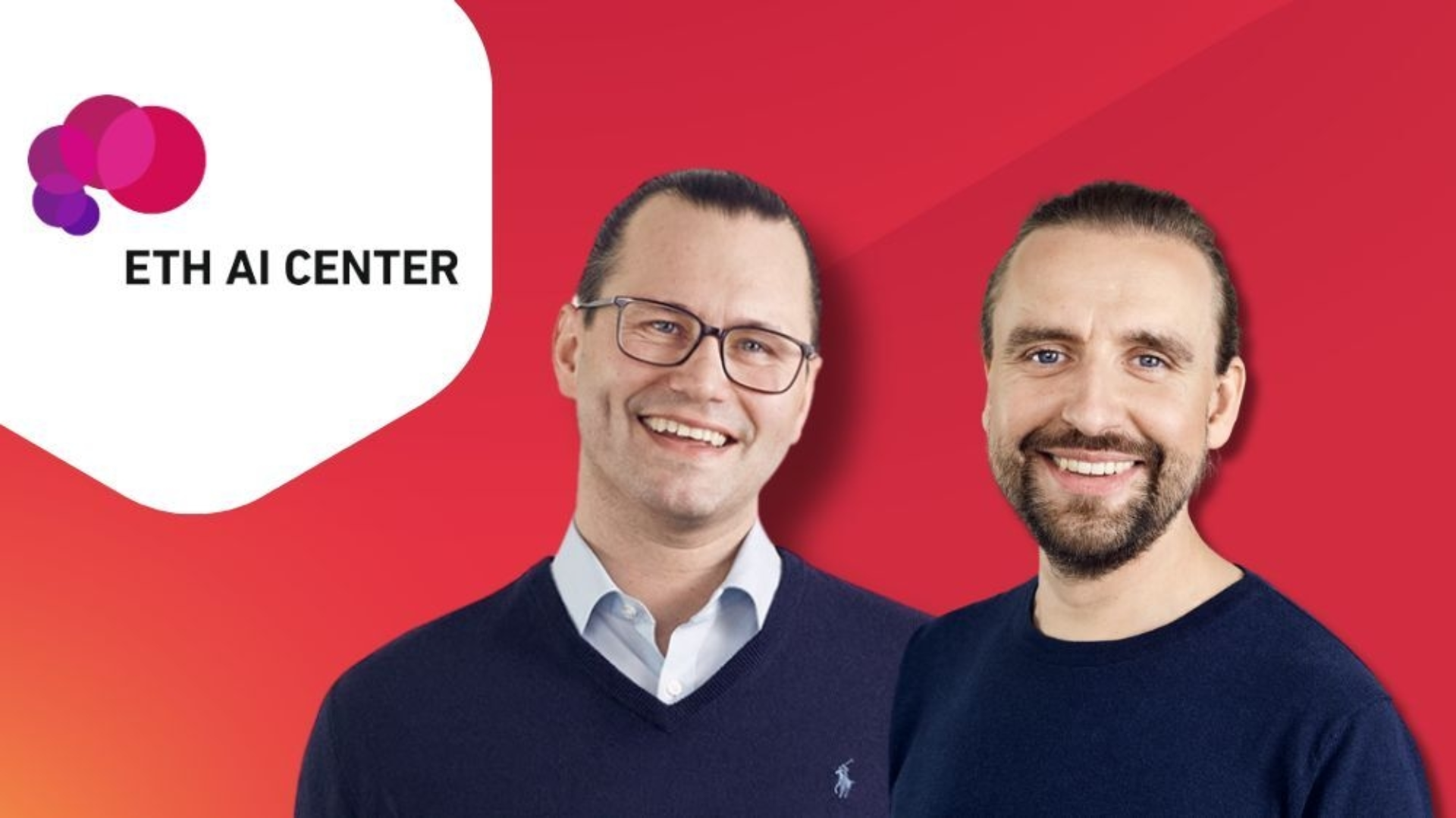 Yves Brise und Valentin Verschinin, KI-Expterten bei ipt, präsentieren die Zusammenarbeit mit dem ETH AI Center.