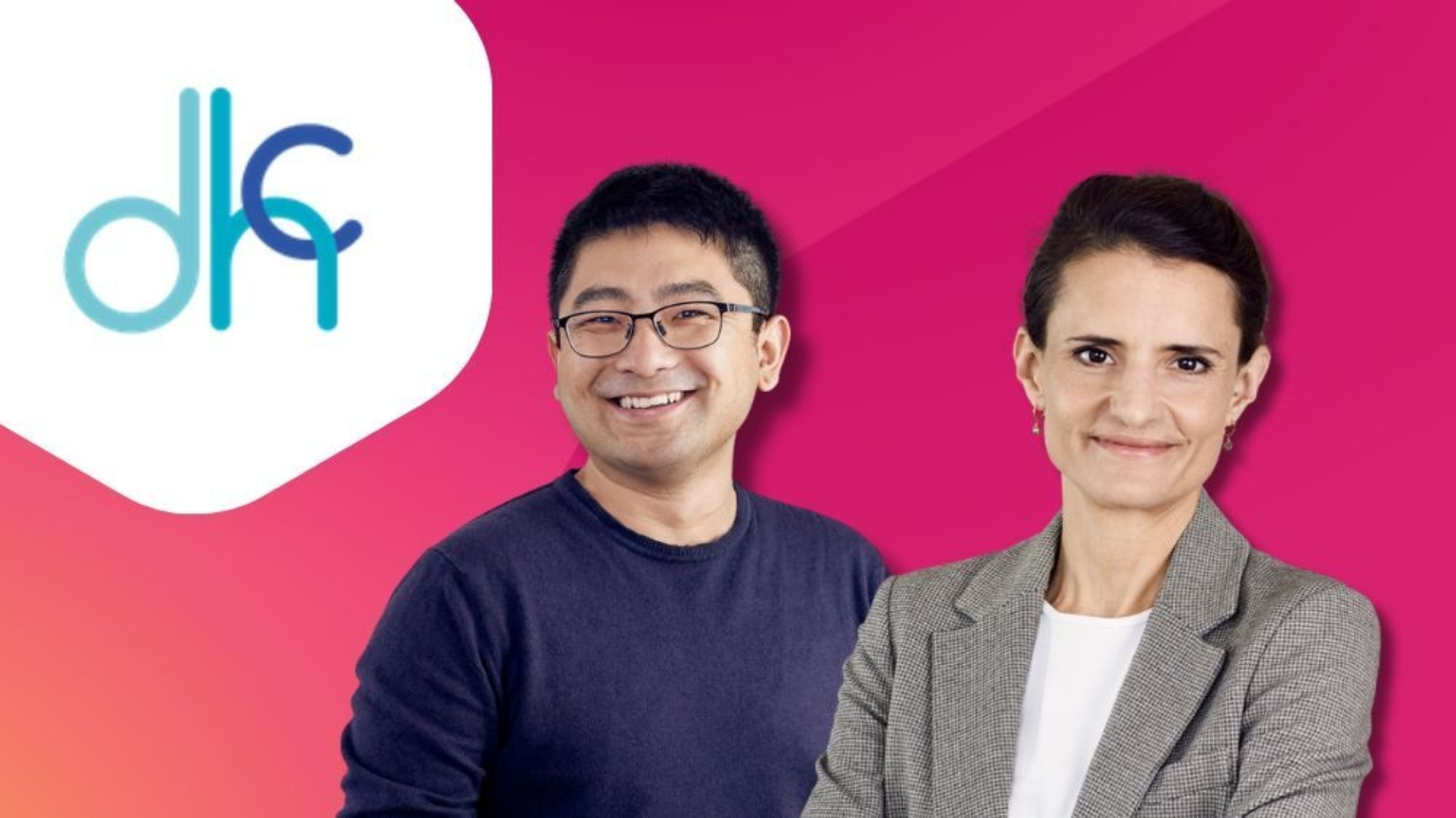 Yu Li und Noemi Haag, Expert:innen für das Gesundheitswesen bei ipt, präsentieren die Mitgliedschaft beim Digital Health Center Bülach.