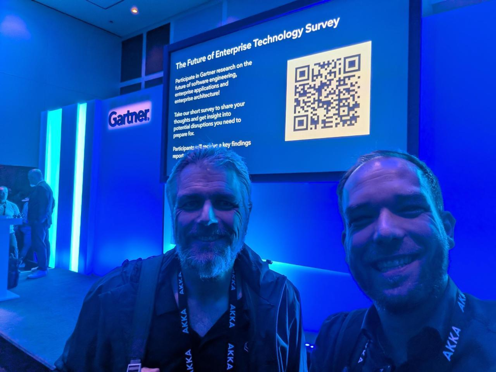 Christian Sanabria und Pascal Moser von ipt auf dem Gartner Summit zur Skalierung von KI und Business Value.