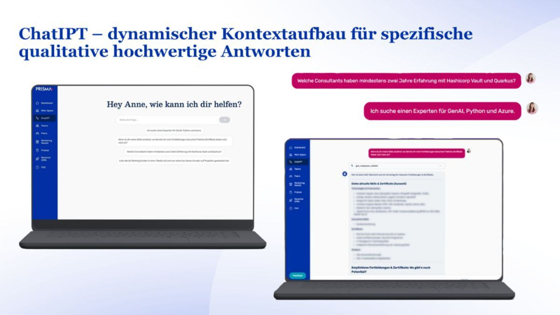 Chat IPT dynamischer Kontextaufbau