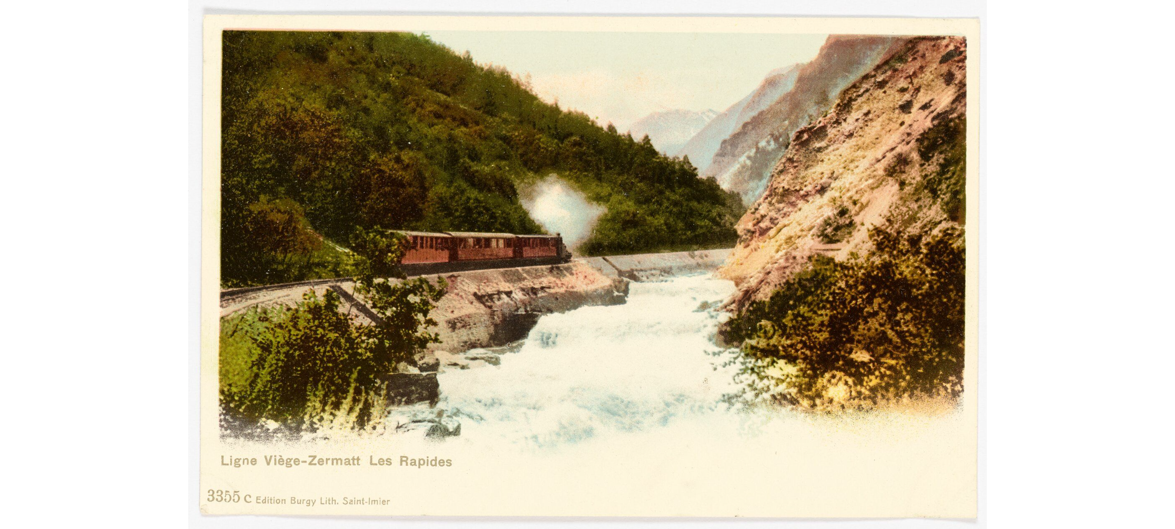 Posrkarte Ligne Viège Zermatt