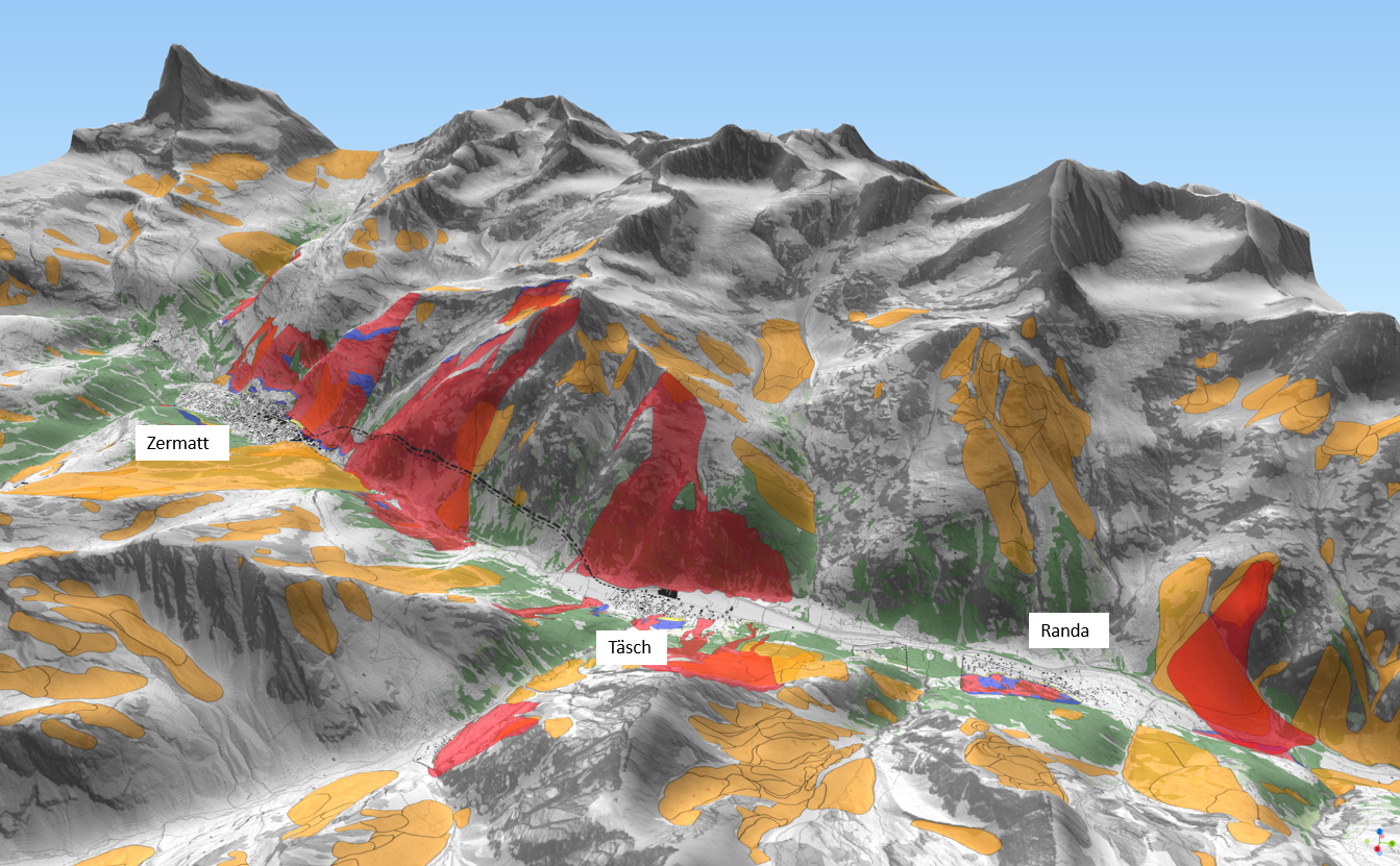 Gefahrenkarte: Geologische Gefahr