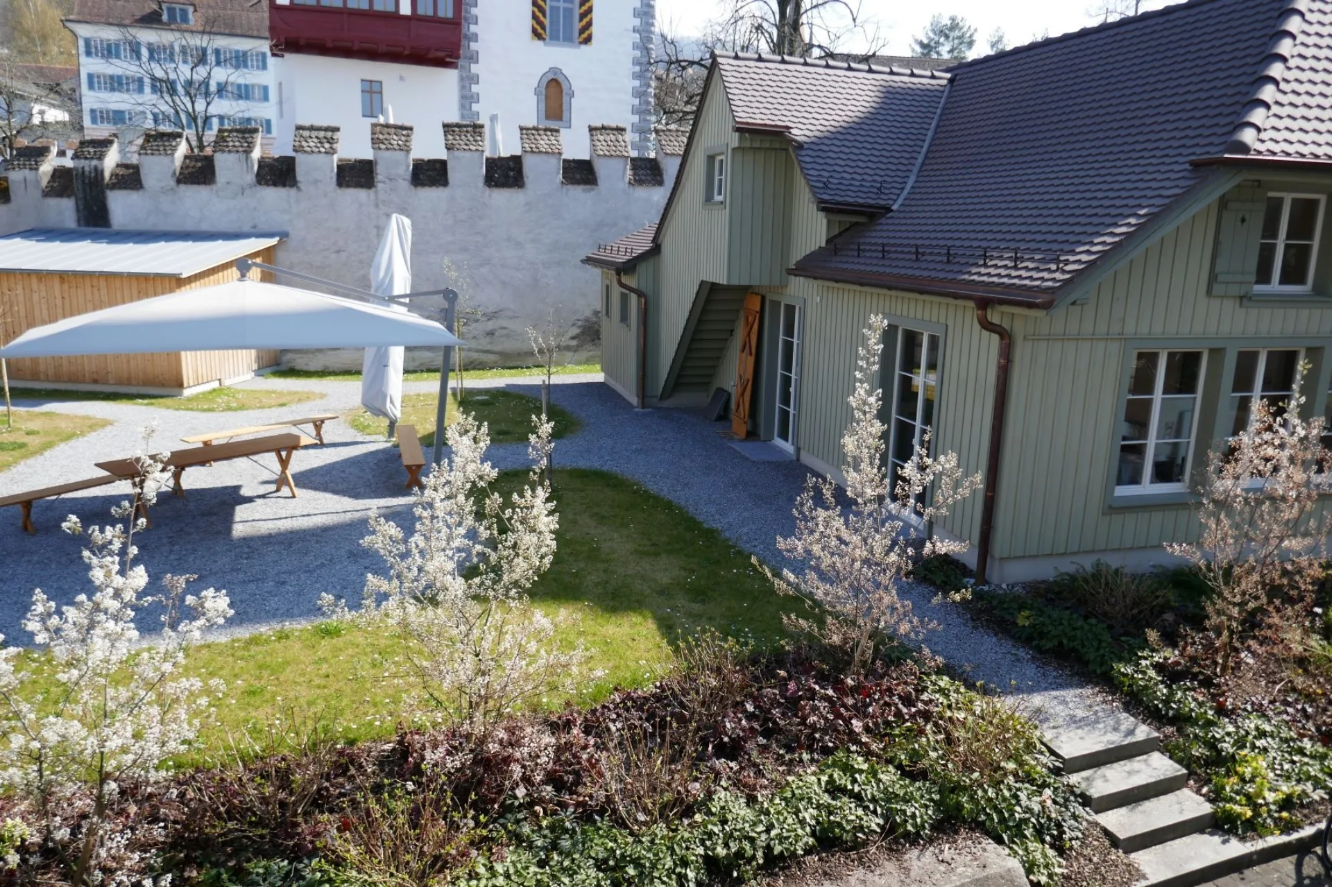 Bauhütte Garten