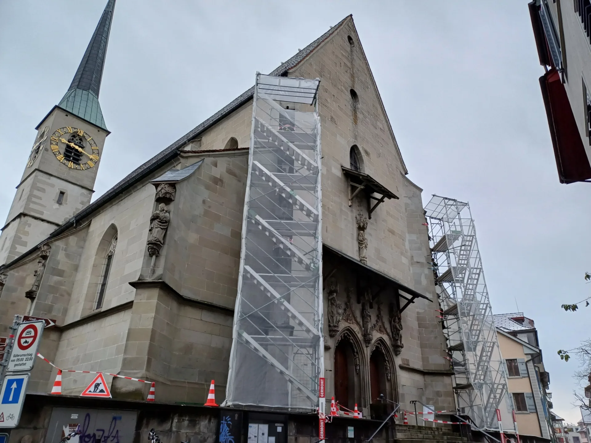 St oswald eingerüstet